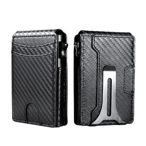 Porte-carte d'identité photo en PVC personnalisé en microfibre, pochette transparente, blocage RFID, anti-vol, porte-carte de crédit - Product Image 1