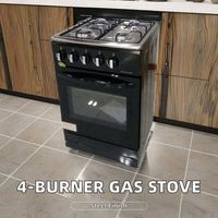 Nouvelle cuisinière électrique à gaz avec 4 brûleurs et four à convection pour la cuisine, fonction grill pour usage domestique