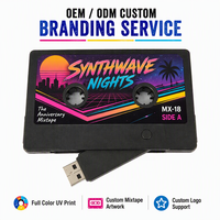 Clé USB 2.0 en forme de cassette audio, design rétro créatif, nouveau porte-clés en plastique, mémoire flash 8 Go-128 Go