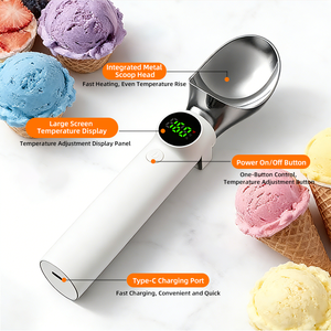 Cuchara eléctrica para helado con tres modos de calentamiento, calentamiento rápido, fácil de usar, puerto de carga tipo C - Product Image 5