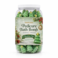 Bombes de bain flottantes à bulles marque privée, bombes de bain flocon de neige pour pédicure, pour salon et fêtes de Noël