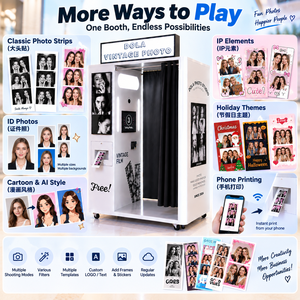 Máquina expendedora de fotos instantáneas con pantalla táctil para autoservicio, estilo coreano <span class=keywords><strong>Purikura</strong></span>, para negocios. - Product Image 3