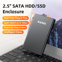 Carcasa Externa para Disco Duro SATA de 2.5 Pulgadas MAIWO, sin Herramientas, para Unidades de Estado Sólido SATA de 2.5 Pulgadas