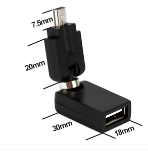 360 Độ Xoay <span class=keywords><strong>Mini</strong></span> <span class=keywords><strong>USB</strong></span> Nam Để <span class=keywords><strong>USB</strong></span> Nữ OTG Chuyển Đổi <span class=keywords><strong>Adapter</strong></span> Thương Hiệu Mới DC Đầu Ra Cho Xe <span class=keywords><strong>Stereo</strong></span> Mở Rộng - Product Image 4