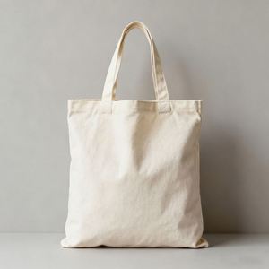 Economical Custom Canvas Cotton Tote Bags Lightweight Reusable Eco-friendly Letter Zipper Closure for Grocery Shopping DIY - Product Image 3