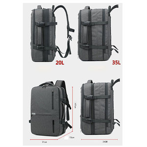 Korean Style Fashion Anti-theft Business Bag Oxford Zipper Multi-functional <b>Backpack</b> <b>Large</b> Capacity Outdoor <b>Backpack</b> Travel Bag - Product Image 2