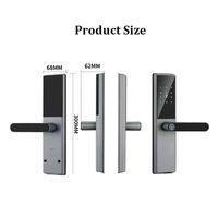 Serrure intelligente pour appartement TTlock, biométrique, empreinte digitale, mot de passe, clé, carte IC, déverrouillage rapide, serrure électronique pour porte en bois