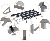 UISOLAR 100kw/1mw Ferme solaire, support agricole pour panneaux solaires, structure de montage au sol pour serre, pour système de ferme solaire