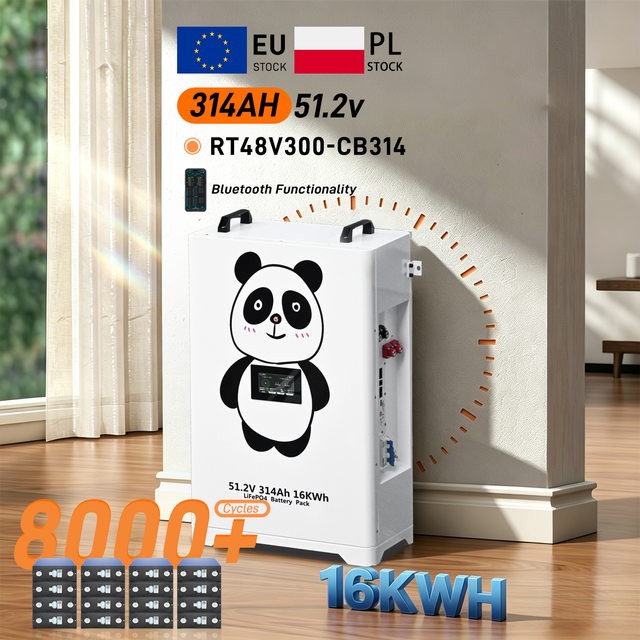 SINEVE EU Stock 51.2V 300Ah Liquid LiFePO4 Battery Pack 16KWH 12,000 Cycles Home Energy Storage Solar Power System