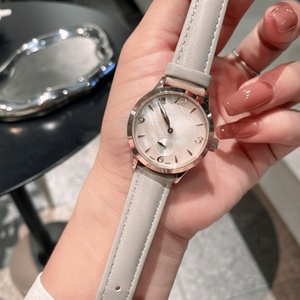 Reloj Mecánico Longinesing con Esfera de Madreperla Blanca Exquisita y Elegante, Correa Gris, Acero Inoxidable 36912, Temporizador Digital - Product Image 1