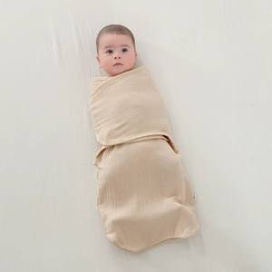 100% Cotton <strong>Muslin</strong> Newborn Wrap Easy Adjustable for Velcro Sleep Sack 0-3 Months Infant <strong>Swaddle</strong> Blanket Kids' Bedding - Product Image 4