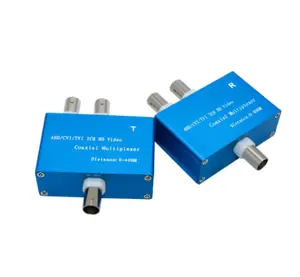 足够的库存2通道同轴高清视频多路复用器，用于AHD/CVI/TVI/模拟摄像机，通过电缆一条线传输两个信号