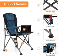 Chaise pliante extérieure Portable logo personnalisable 600D chaise de Camping de plage réglable chaises de Camping pliantes pliables portables
