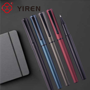 यरेन धातु पेन उच्च गुणवत्ता वाले लक्जरी होटल पेन कस्टम लोगो के साथ सभी काले मैट धातु रोलर पेन - Product Image 6
