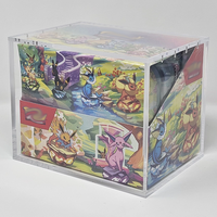 Boîte de présentation en acrylique transparent de haute qualité personnalisée pour 8 mini-boîtes de boosters Pokémon Celebrations