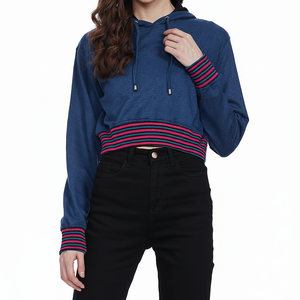 Venta al por mayor Casual Streetwear precios baratos de alta calidad pulóver mujeres sudaderas con capucha de gran tamaño Casual gimnasio ropa mujeres sudaderas con capucha - Product Image 1