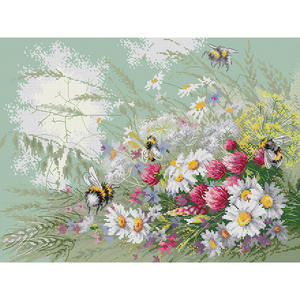 <span class=keywords><strong>Kit</strong></span> de Bordado Ecológico NKF para Iniciantes, Fornecimento de Fábrica, Tecido <span class=keywords><strong>Aida</strong></span> 14CT/11CT, <span class=keywords><strong>Kit</strong></span> de Agulhas, Ponto Cruz com Estampa de Flor Margarida - Product Image 1