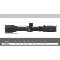 Lunette de chasse DISCOVERYOPT HT-GEN2 4-16X44SFIR FFP, optique tactique, tube de 30 mm, visée tactique longue portée