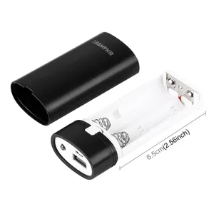 En çok satan hadiy DIY 2x18650 pil (dahil değildir) 5600mAh USB taşınabilir şarj cihazı bataryası kabuk kutusu