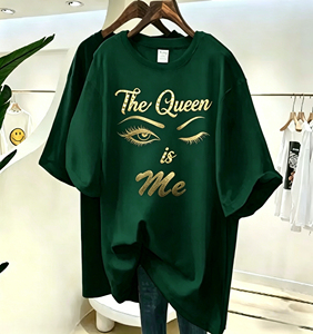 T-shirt court en coton doux et respirant, personnalisé avec logo OEM, de haute qualité, pour femme, grande taille, décontracté, idéal pour l'été – Vente en gros - Product Image 5