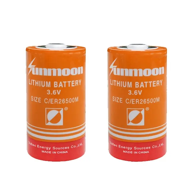 SUNMOON High Power Spiraal 6.Ah 3.6 v Aa Lithium Thionylchloride Batterij ER2600M