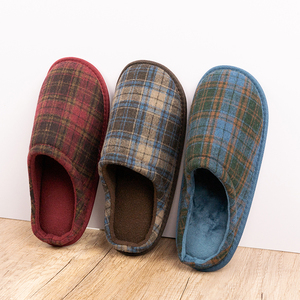 Pantuflas de Casa Unisex para Hombre, Diseño a Cuadros, con Espuma Viscoelástica, Punta Redonda, para Invierno - Product Image 2