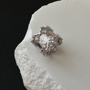 Pendentif en dentelle française en argent pur S925 avec un design de niche vintage antique, dentelle en zircone, pendentif de route - Accessoires de bijouterie - Product Image 1