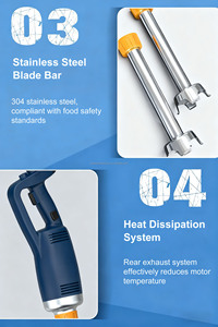 เครื่องปั่นแบบแช่100L 750W สำหรับห้องครัวส่วนกลาง - Product Image 5