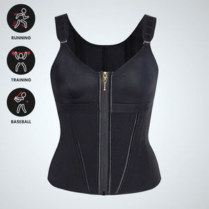 Corset amincissant respirant en nylon et élasthanne avec fermeture éclair – Bretelles réglables, gaine sculptante pour le sport et le quotidien (ODM) - Product Image 6