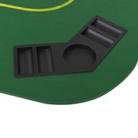Tapis en caoutchouc pliant avec logo Couverture de table de poker Tapis de jeu de poker Texas avec porte-jetons
