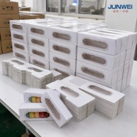 Scatola in Carta Kraft con Finestra per Confezionamento Biscotti Stile Rustico per Panetteria