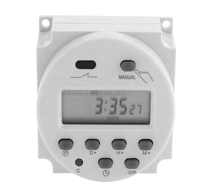 CN101A 12V 24V 110V 240V Numérique LCD Minuterie Programmable Interrupteur Réveil Lumière Minuterie Interrupteur