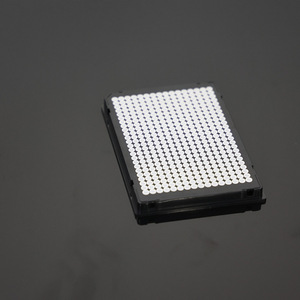 แผ่นเพาะเชื้อ PCR ยี่ห้อ Yongyue 384 หลุม 40 ลิตร ก้นแบน โครงสีดำ หลอดสีขาว ฆ่าเชื้อได้ สำหรับห้องปฏิบัติการ - Product Image 3