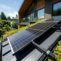 Solution de panneaux photovoltaïques commerciaux 660W pour les systèmes de toiture des bâtiments industriels et les centrales solaires