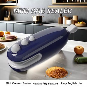 Máquina Selladora Portátil Recargable por USB, Mini Selladora Manual Magnética de Plástico con Cortador Incorporado y Protección contra Sobrecalentamiento para el Hogar - Product Image 4