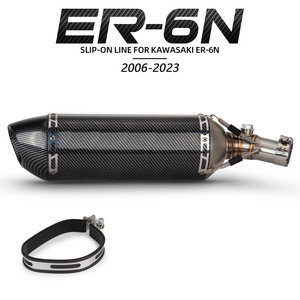 <span class=keywords><strong>Silencieux</strong></span> d'échappement <span class=keywords><strong>ER6N</strong></span> pour moto Kawasaki ER6F ER-6N/6F 2006-2023, échappement slip-on, tuyau d'échappement Yoshimura R77, <span class=keywords><strong>silencieux</strong></span>, tube arrière - Product Image 1