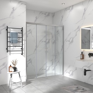 Idee per il bagno della <span class=keywords><strong>doccia</strong></span> in vetro temperato per piccoli bagni - Product Image 4