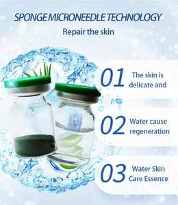 Soin du visage liquide + poudre BOJUNIN avec alginose et aloe pour un effet anti-âge, raffermissant, compatible avec les micro-aiguilles, sérum - Product Image 4