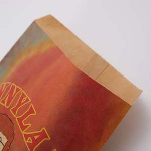 KM Kraft Paper Easy <b>Takeaway</b> Bags for Cheese Donut Burger Pizza and Sushi Oil-Proof Wrap Packaging - Product Image 5