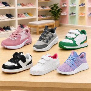 New Design Fashionable Children's Sports Shoes Breathable <b>Rubber</b> Outsole All Seasons Boys Girls Casual Kids Sneakers - Product Image 1