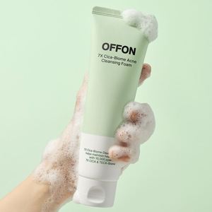 Espuma Limpiadora Profunda Hipoalergénica OFFON para el Tratamiento del Acné con Cica-Biome, AHA y BHA, Limpiador Facial Diario - Product Image 5