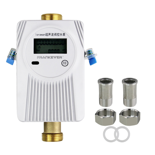 Smart Lorawan Ultrasonic Water Ball Valve IP67 Brass Customizable OEM Meter Reading and Build in Valve Control