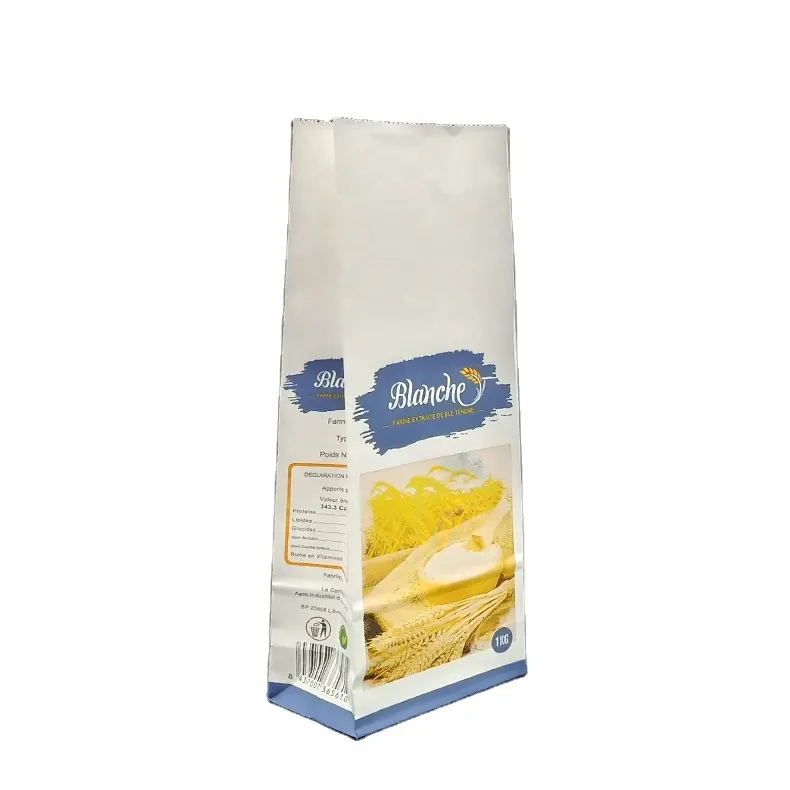 1kg Kraft Paper Material Recycle Flour Package Paper Bag Bread Flour Paper Bag