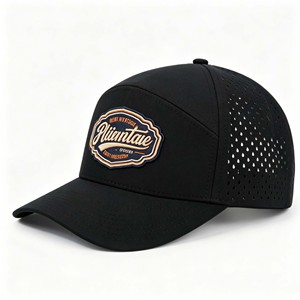 Gorra de Béisbol de Alta Calidad de 6 Paneles con Visera Plana Impermeable, Estilo Hip Hop Personalizado para Deportes al Aire Libre y Moda - Product Image 1