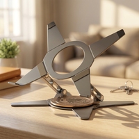 Vente en gros 360 °   Support de tablette rotatif en aluminium, support de bureau pliable réglable, logo personnalisé