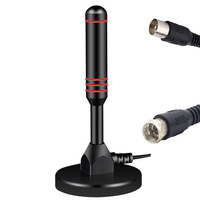 Récepteur de signal double intérieur/extérieur HD Digital HDTV/DVB-T/DTMB TV Antenne plastique 5m/3m Longueur de câble Alimentation USB