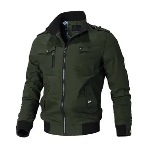 New men's jacket Korean version casual men's youth stand collar spring and autumn cotton coat jacket for men