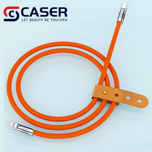 Usine En Gros 30W Charge Super Rapide Bonne Qualité Extra Long Durable Type-C Câble De Données Couleur Unie pour <span class=keywords><strong>iPhone</strong></span> 13 14 Silicone - Product Image 5