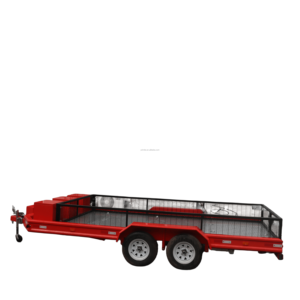Remolque de Plataforma de Doble Eje para Transporte de Autos con Rampas de Carga, Barandas de Seguridad y Caja de Herramientas para Transporte de Autos y Vehículos Todoterreno - Product Image 5