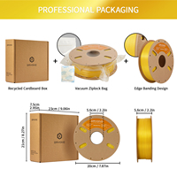 Filament ERYONE Pla 1,75 mm 1 kg Jaune, Vente en gros de 10 rouleaux de filament d'impression 3D pour imprimante 3D FDM (Entrepôt américain)